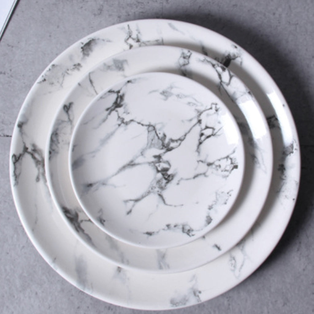 Marble Round Plate 6"
